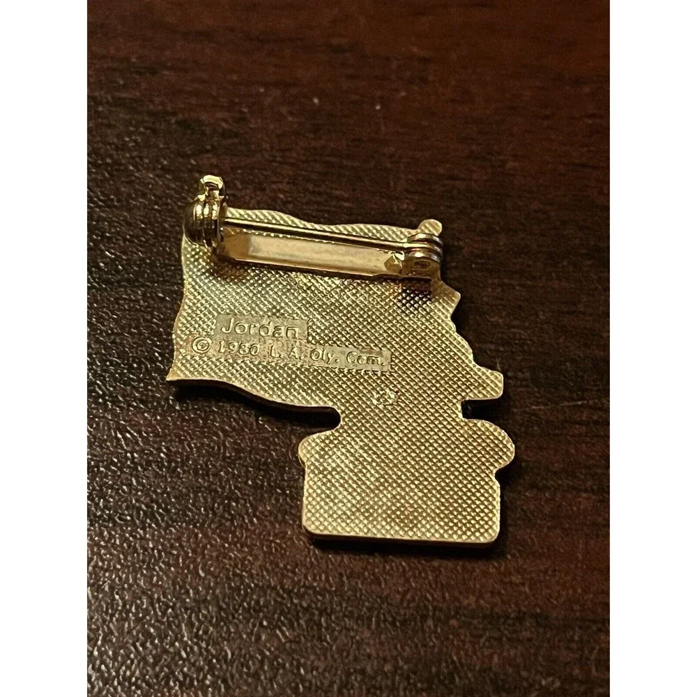 Vintage‎ 1984 Los Angeles Olympics Coca Cola Sam Eagle Jordan Flag Lapel Pin